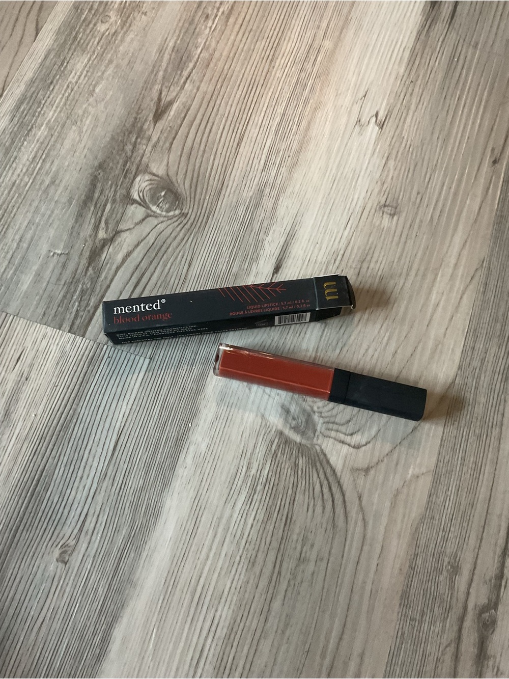 Mented Cosmetics Blood Orange Liquid Lipstick — Deep Orange Rust
